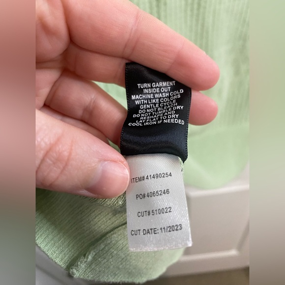 Torrid green everyday soft pointelle pullover v-neck sweater - Picture 8 of 8